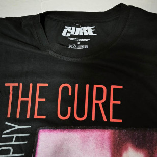 The Cure - Pornography Photo Warped Official Unisex Premium Carbon T-Shirt ( Men S, M, L ) ***READY TO SHIP from Hong Kong***